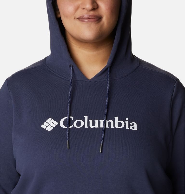 Columbia Logo Hettegensere Dame Marineblå | Plus Size 62753P